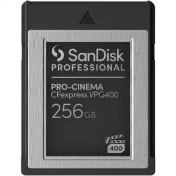 SANDISK Professional PRO-CINEMA 256 GB CFexpress VPG400 Typ B Karte bis zu 1700 MB/s Lesen, 1400 MB/s Schreiben