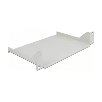 Rack-Regal DeLOCK 10 Zoll Regalboden für Netzwerkschrank 1U grau Stahl