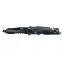 Kampf-/Taktikmesser Walther 5.0728 — Spear-Point, Edelstahlklinge 9,5 cm, Gesamtlänge 22,3 cm, Schwarz