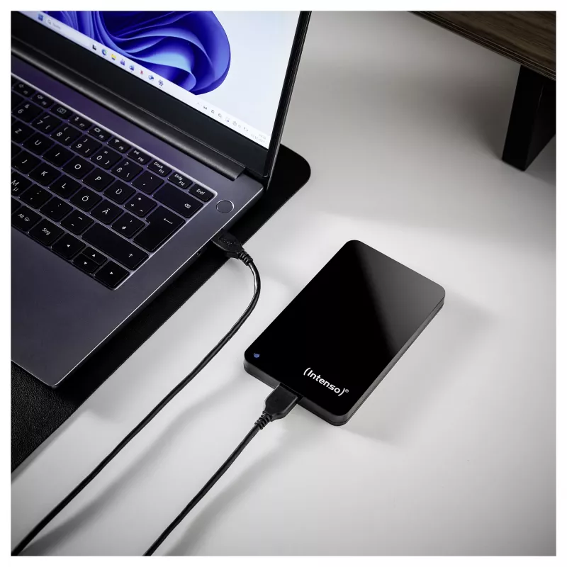 Tragbare Festplatte 1 TB refurbished, externe Festplatte (schwarz)