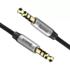 Baseus Yiven Audio-Kabel 3,5-mm-Klinkenstecker M30 1,5 m Silber + Schwarz