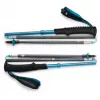 Trekkingstöcke Distance Carbon Z, Fitnessgerät Anthrazit/Blau, 1 Paar, 105 cm
