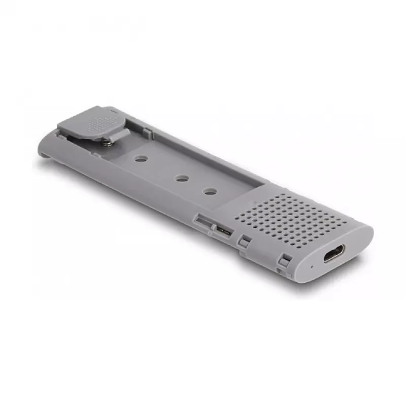 SSD-Gehäuse DeLOCK Externes USB Type-C Combo-Gehäuse für M.2 NVMe PCIe oder SATA SSD werkzeugfrei