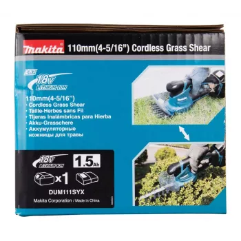 Makita DUM111SYX Motorsense/Rasentrimmer 27 W Akku Schwarz, Blau