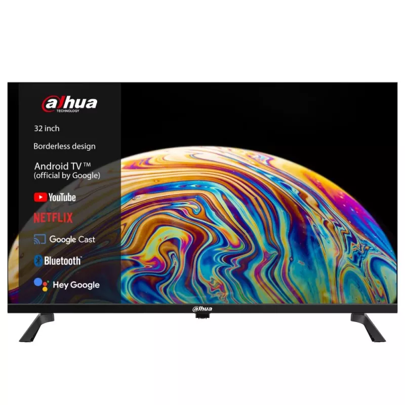 TV DAHUA DHI-LTV32-SD100 31,5 Zoll HD LED Smart TV 1366×768, Android 11, Wi‑Fi, 2×HDMI, VESA 200×200