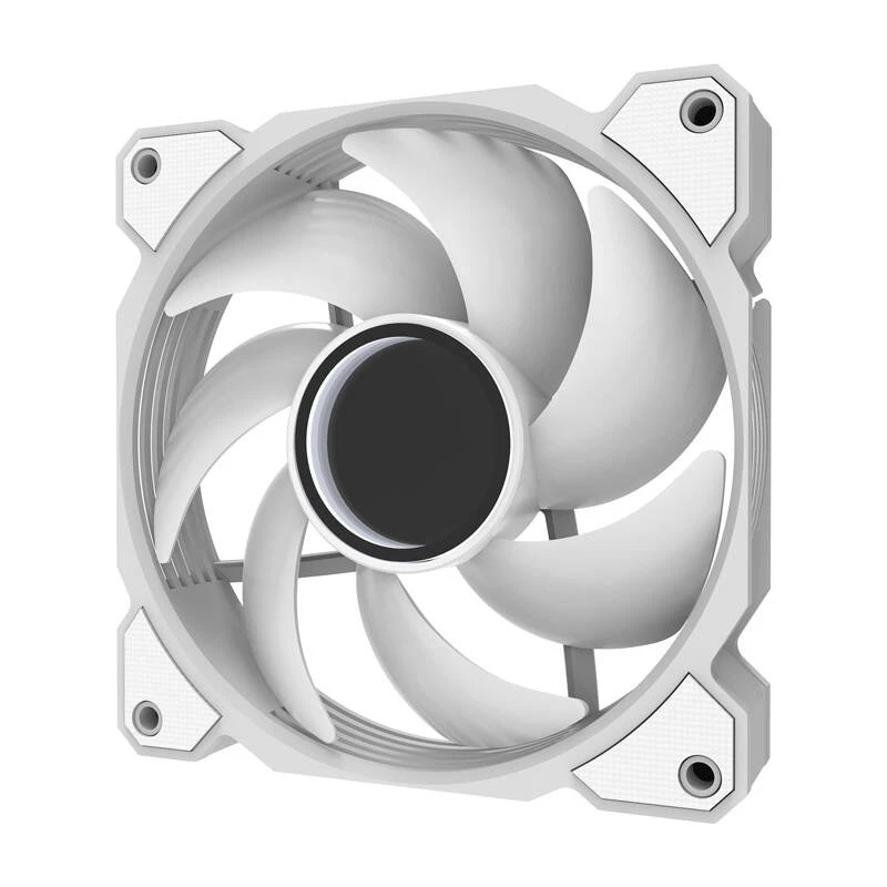 Darkflash DR08 Kühlungslüfter (Weiß) — Gehäuse-/CPU-Lüfter, Modell DR08 Weiß, einzelner 120-mm-Lüfter