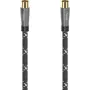 Hama 00205070 Koaxialkabel 1,5 m Schwarz, Grau