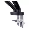 Monitorhalterung DIGITUS Dual-Design für 2 × 35-Zoll-Bildschirme, Klemme, 2 × 10 kg, VESA 75×75–100×100, Neigung -45–90°