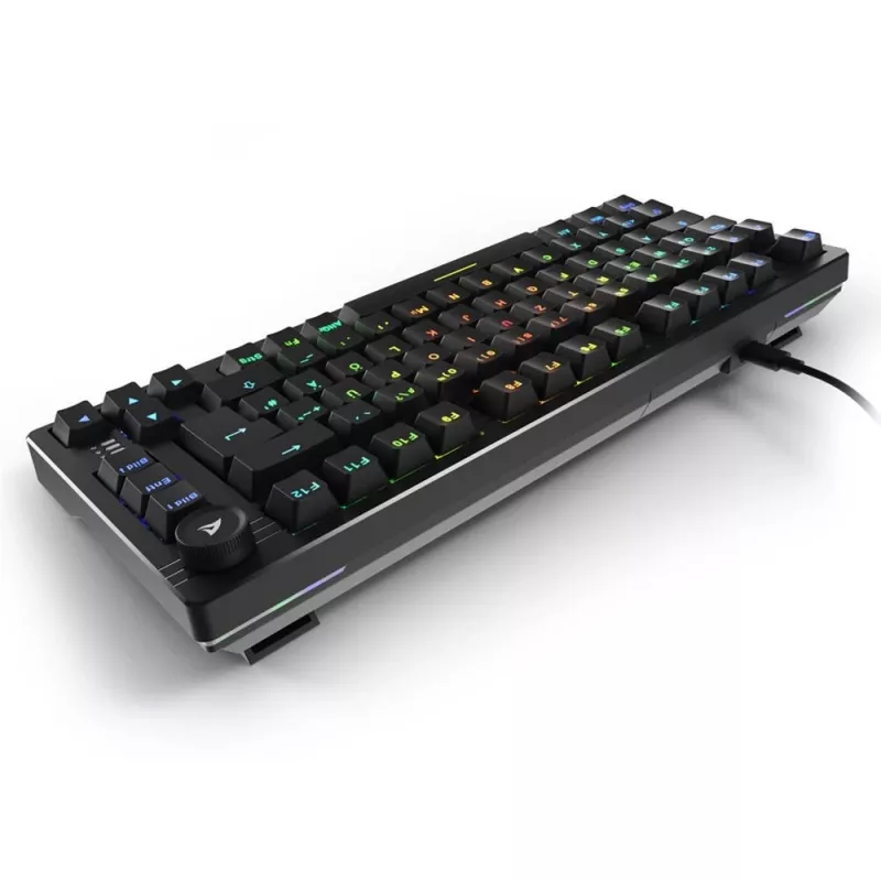 Sharkoon SGK25 Tastatur Home USB QWERTZ Deutsch Schwarz 75% RGB LED