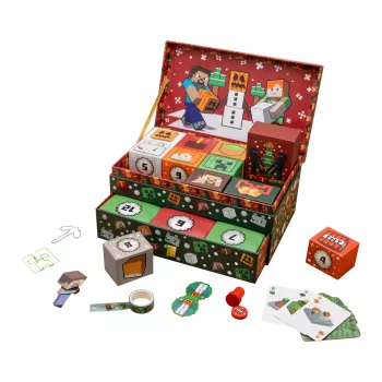Aufbewahrungsbox-Adventskalender Paladone PP15749MCF Minecraft 24 Überraschungen