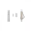 Qoltec 54450 Glasfaserstecker LC Multi-mode Beige Silber