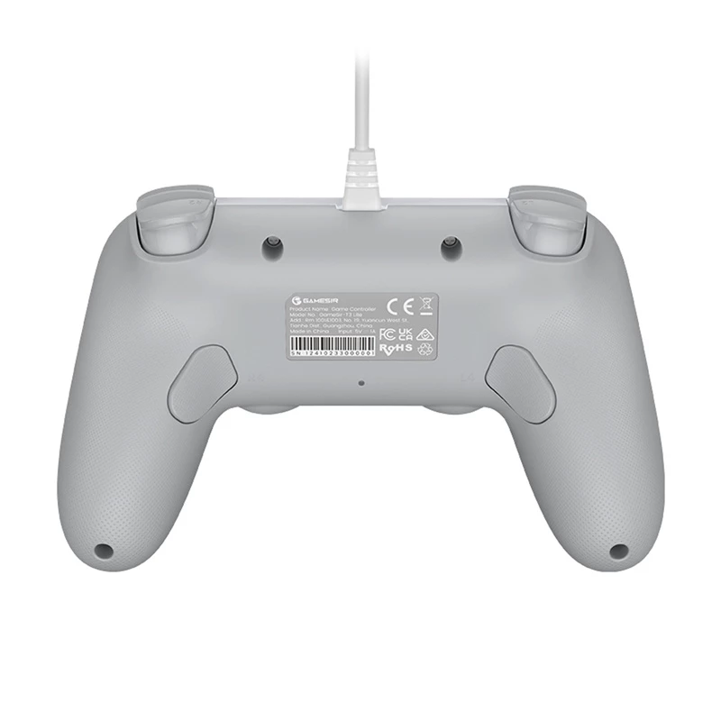 Kabelgebundener Gamecontroller GameSir T3 Lite WT Weiß – ergonomischer kabelgebundener Controller, kompatibel mit PC