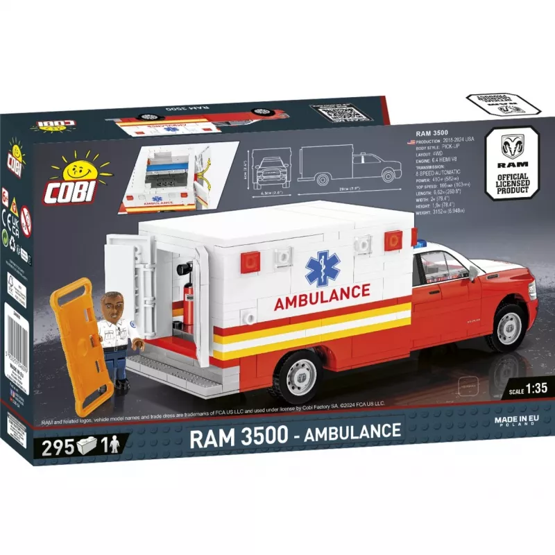 Konstruktionsspielzeug Cobi RAM 3500 Ambulance Modell 24609 Bausteinset