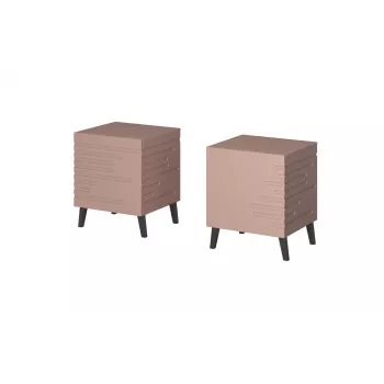 Nachttischschrank cama meble NOVA 44x40x52 cm rosa matt, 1 Schublade, 16 mm Rahmen