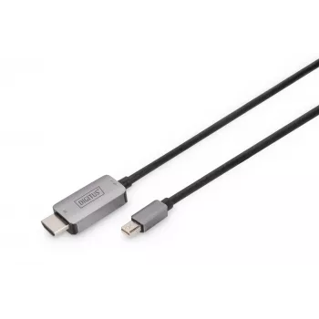 DIGITUS - Adapterkabel - Mini DisplayPort (M) auf HDMI (M) - 1,0 m - Unterstützung von 8K 60 Hz - Schwarz (DB-340109-010-S)