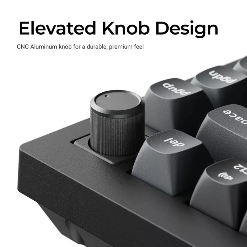 Mechanische Tastatur Keychron V1 Ultra 8K — 75% Formfaktor, QWERTY, Bluetooth, RGB, Schwarz