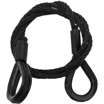 Stahlseil EUROLITE 5801049B 600x3 mm schwarz mit Kausche