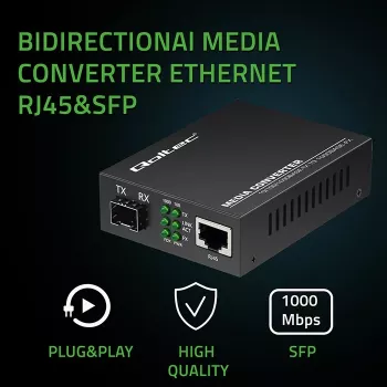 Media Converter SWITCH Ethernet 1x RJ45 1x SFP