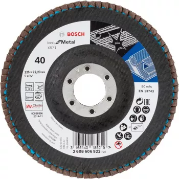 Trennscheibe Bosch X571 Best for Metal 12,5 cm Schwarz