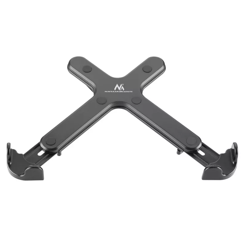 Notebook-Schreibtischhalterung MACLEAN MC-836 — höhenverstellbar, ergonomisches Design, schwarz, für horizontale Laptop-Nutzung (58,5×236×320 mm)