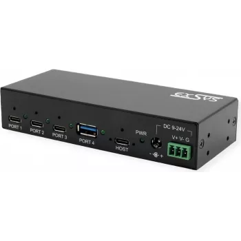 EXSYS EX-12293HMS USB 3.2 Gen 2 Metall-Hub, 4-Port (3x USB-C + 1x USB-A)