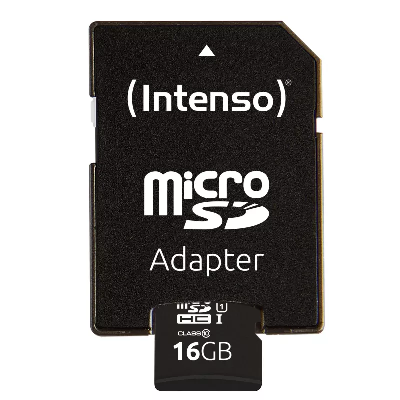 Flash Memory Intenso 16GB microSDHC UHS-I Class 10