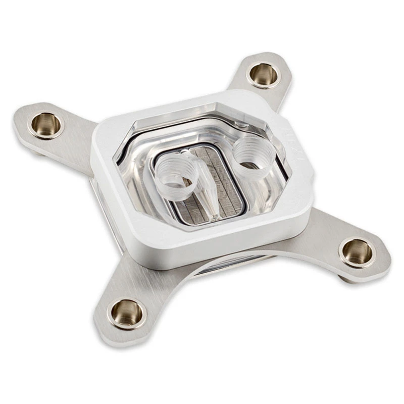 Water block Aqua-Computer 21801 — Acryl/Aluminium/Nickel, 98×98×22 mm