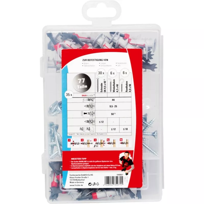 Fischer DUOBLADE 77 Master-Box Trockenbauanker-Sortiment