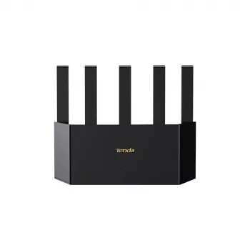 WLAN-Router TENDA TE3L Wi‑Fi 7 (IEEE 802.11ax), 3x Gigabit-LAN, 1x WAN, 512 MB RAM, VLAN, NAT, WPA, schwarz