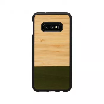 Handyhülle man and wood SmartPhone für Galaxy S10e Bamboo Forest Schwarz