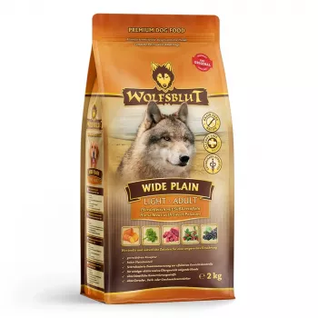 WOLFSBLUT Wide Plain Light Horse mit Süßkartoffeln - Hundefutter - 2 kg