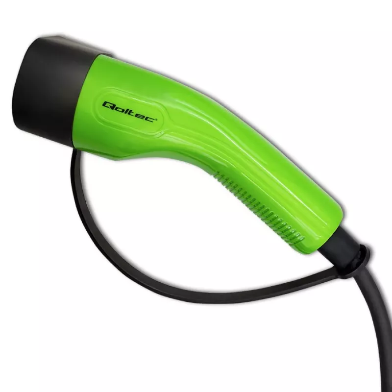 Qoltec Mobile EV Car Charger Adjustable 2in1 Type2 | 11kW | CEE 5 PIN | LCD | 3 Phasen | Tragbar | Wallbox | 5m