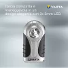Handlampe Varta 16647 Schwarz Silber