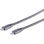 USB-Kabel S/CONN 13-47010 USB 3.2 Gen 2x2 0,5 m Grau
