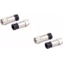 Koaxiales F-Kompressionsstecker-Set ShiverPeaks 85029-A-SET2 für 7 mm Kabel, 2-teilig