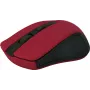 Kabellose optische Maus DEFENDER MM-935 RF – beidhändig, 1600 DPI, rot, RF-USB-Empfänger, AAA-Batterien