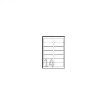 Avery - Polyester - klar - 99,1 x 38,1 mm 350 Etiketten (25 Blatt x 14) Etiketten (L7563-25)