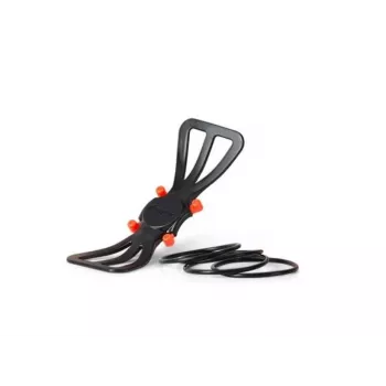 Einstellbarer Telefonhalter deeper ITGAM0003 — Angelruten-Telefonhalterung, Silikon, für 3,5–5 Zoll Handys, 280 mm, schwarz