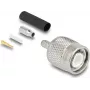 Koaxialer TNC-Crimpstecker DELOCK für RG-174 / RG-316 mit Schrumpfschlauch, 1 Stück