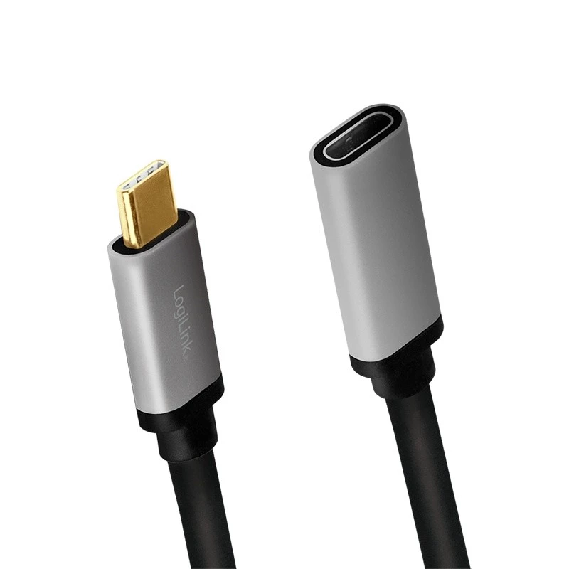 LogiLink USB-Kabel USB 3.2 Gen 2 CUA0105 0,5 m USB-C Schwarz Grau
