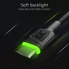 USB-C-Kabel Grün Cell KABGCSET02 1,2 m (USB-A auf USB-C, 2,4 A, 480 Mbit/s) 3er-Pack mit LED-Hintergrundbeleuchtung
