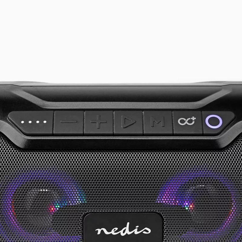 Nedis SPBB310BK tragbarer/Party-Lautsprecher Stereo tragbarer Lautsprecher Schwarz 36 W