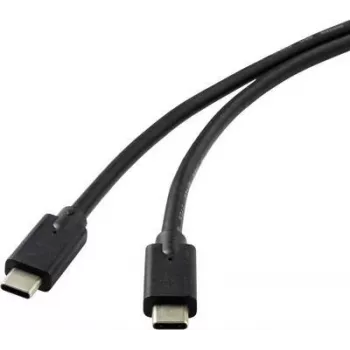 Renkforce RF-4531576 USB-Kabel 2 m USB 3.2 Gen 2 (3.1 Gen 2) USB-C Schwarz (RF-4531576)