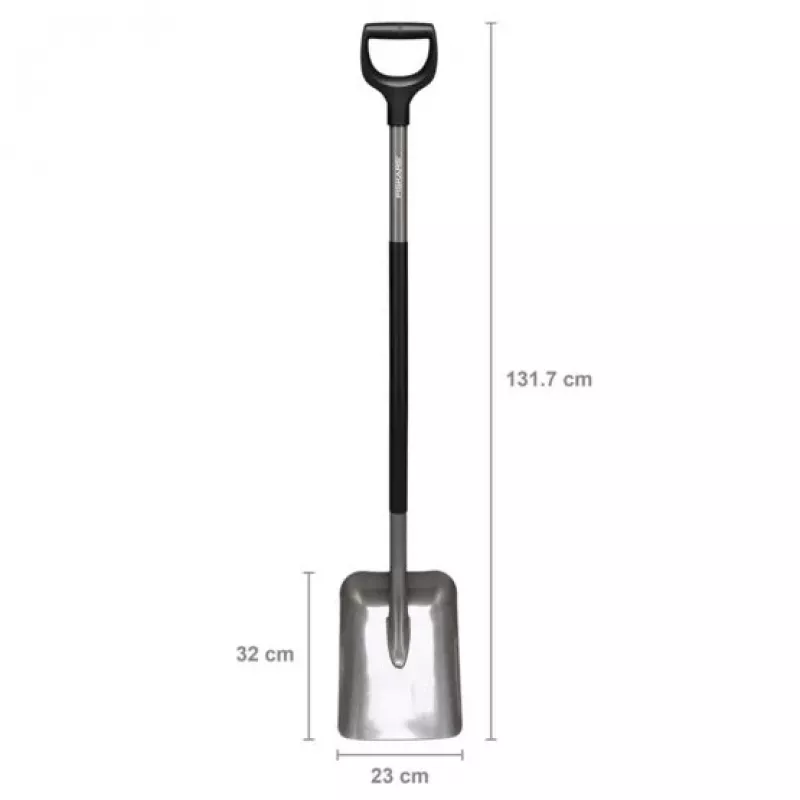 Schaufel Fiskars Ergonomic FS.S. 1025376 Grau — ergonomische Gartenschaufel, Fiskars 1070058