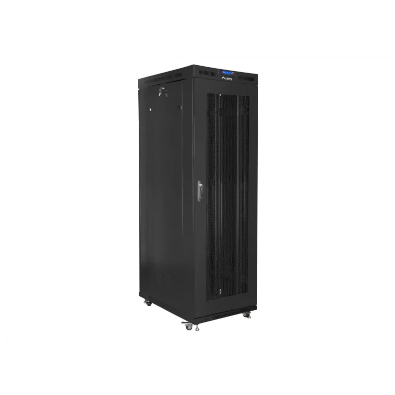 Rack-Schrank 19 Zoll LANBERG FF01-8042-23BL 42U 800x1000 mm Mesh-Tür