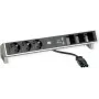 Desk2 3Schuko 3ABD USB Charger Edelstahl (902.449)