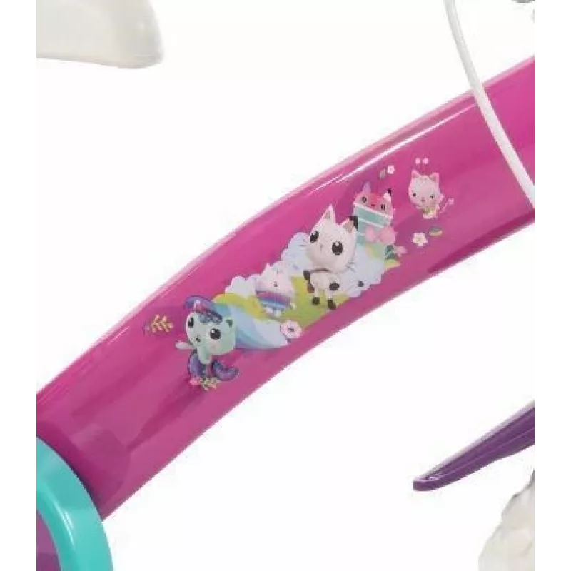 Kinderfahrrad HUFFY GABBI 12 Zoll, rosa, Rücktrittbremse, Stützräder, Schaumreifen