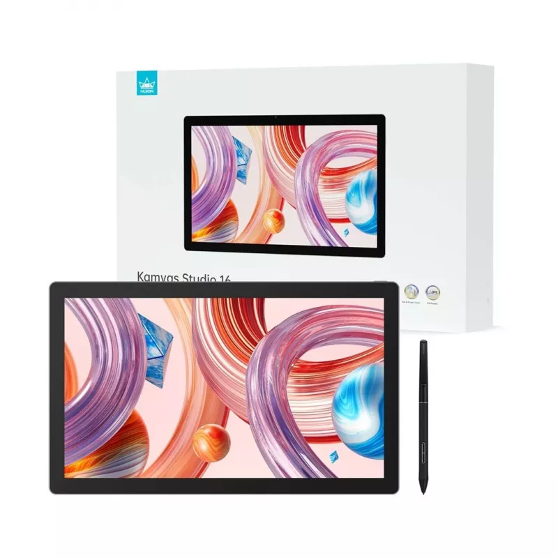 Grafiktablett Huion Kamvas Studio 16 KS1601 15,8 Zoll Quad HD IPS-Display 2560×1440, 16 GB RAM, 512 GB SSD, Wi‑Fi 6, Batterie 58 Wh