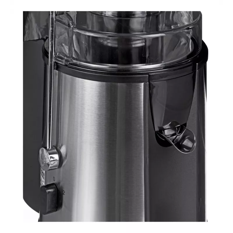 Entsafter CLATRONIC AE 3532 1000 W, Edelstahlgehäuse, 2 L Tresterbehälter, 2 Geschwindigkeiten, Tropfstopp