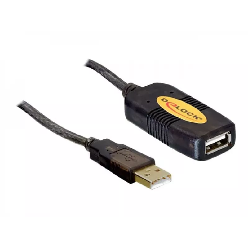 USB-Kabel DeLOCK 82446 USB 2.0 10m Schwarz